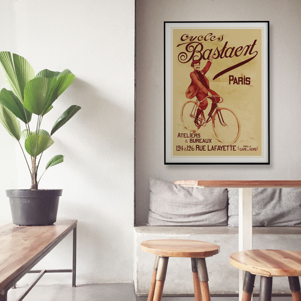 Print retro Cycles Bastaert Paris from Places We Luv