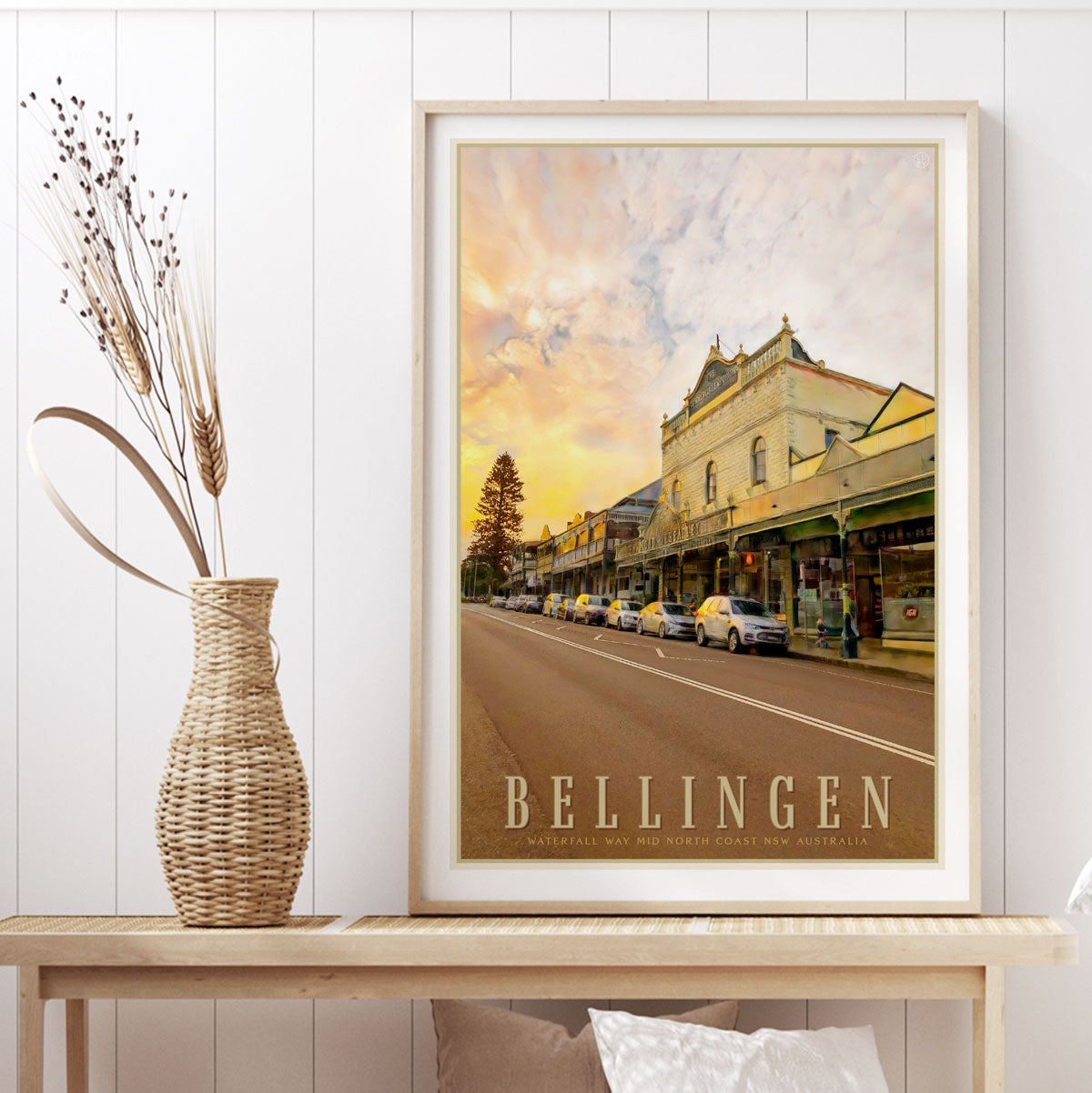 Bellengin NSW retro vintage print from Places We Luv