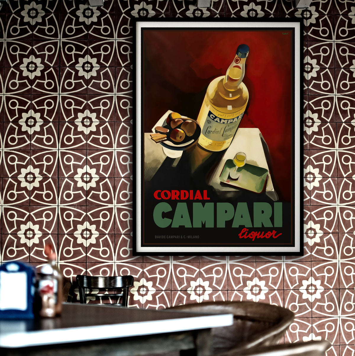 Cordial Campari Italy retro poster from Places We Luv