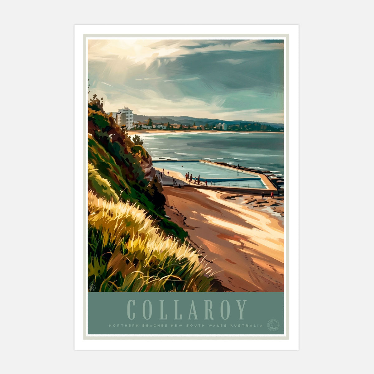Collaroy Beach pool unframed poster from Places We Luv
