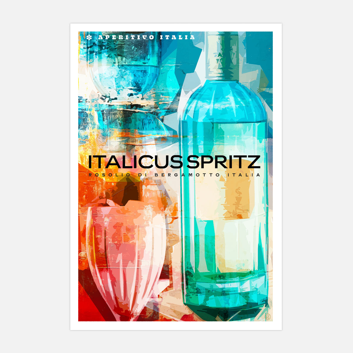 Italicus Spritz retro vintage poster from Places We Luv