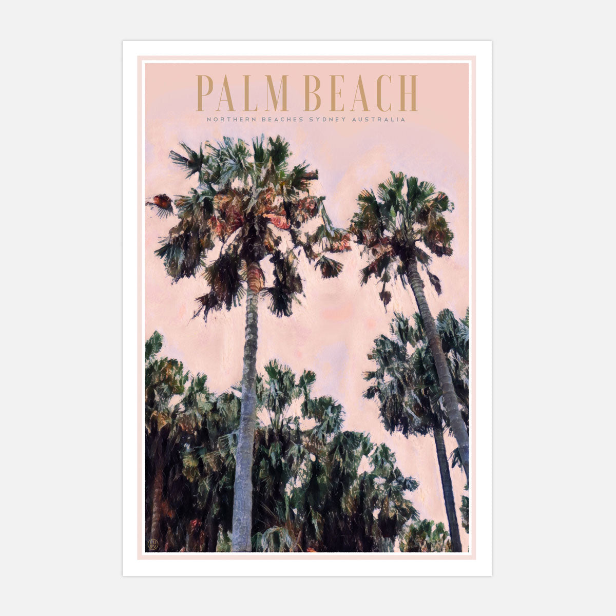 Palm Beach Sydney retro travel print from Places We Luv