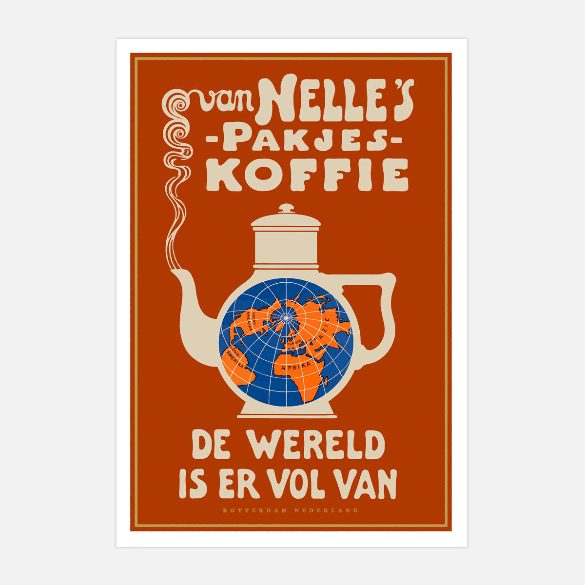 Van Nelles Coffee The Netherlands retro vintage print from Places We Luv