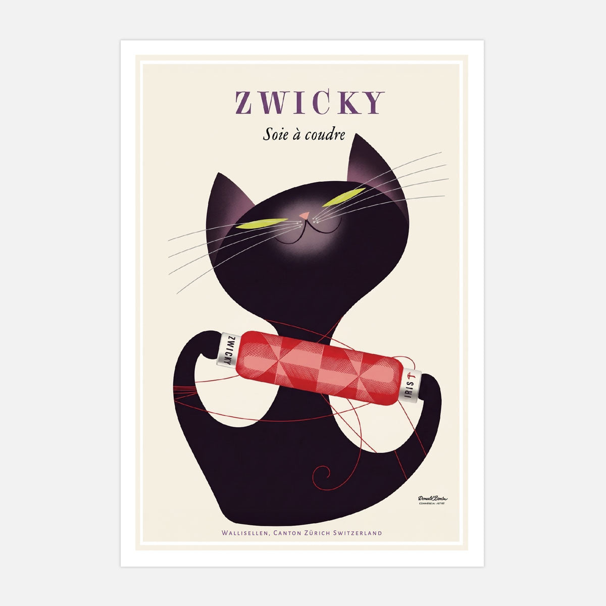 Zwicky Swiss retro vintage advertising poster print from Places We Luv
