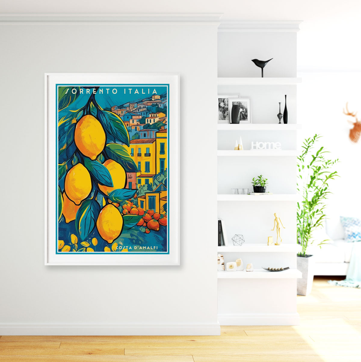 Sorrento Italy retro vintage travel poster from Places We Luv