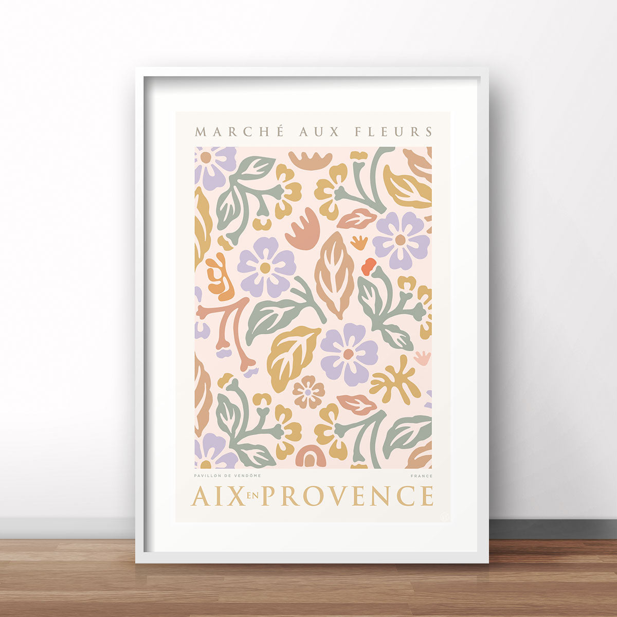 Aix en Provence retro poster print from Places We Luv
