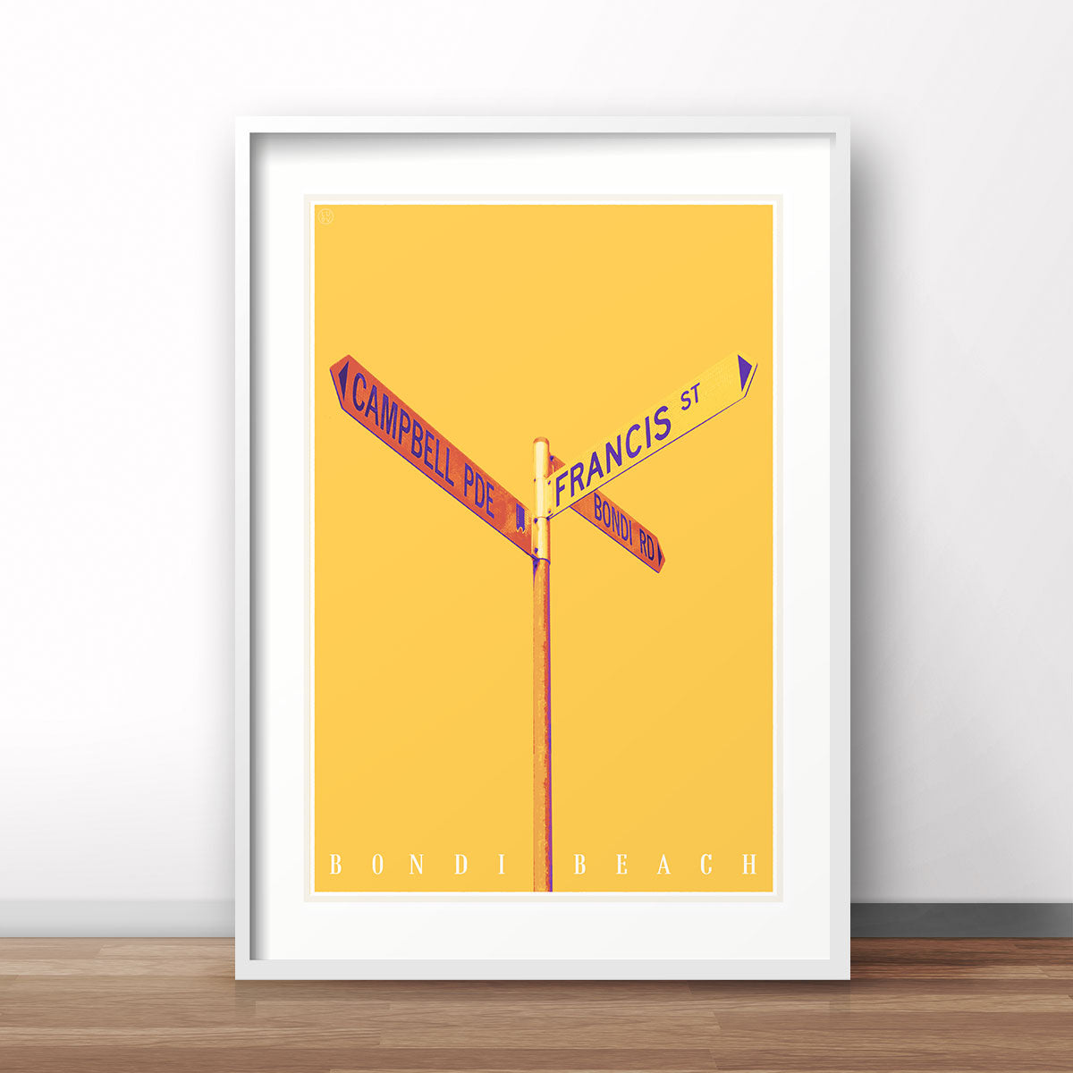 Bondi Road Sydney retro vintage poster print from Places We Luv print