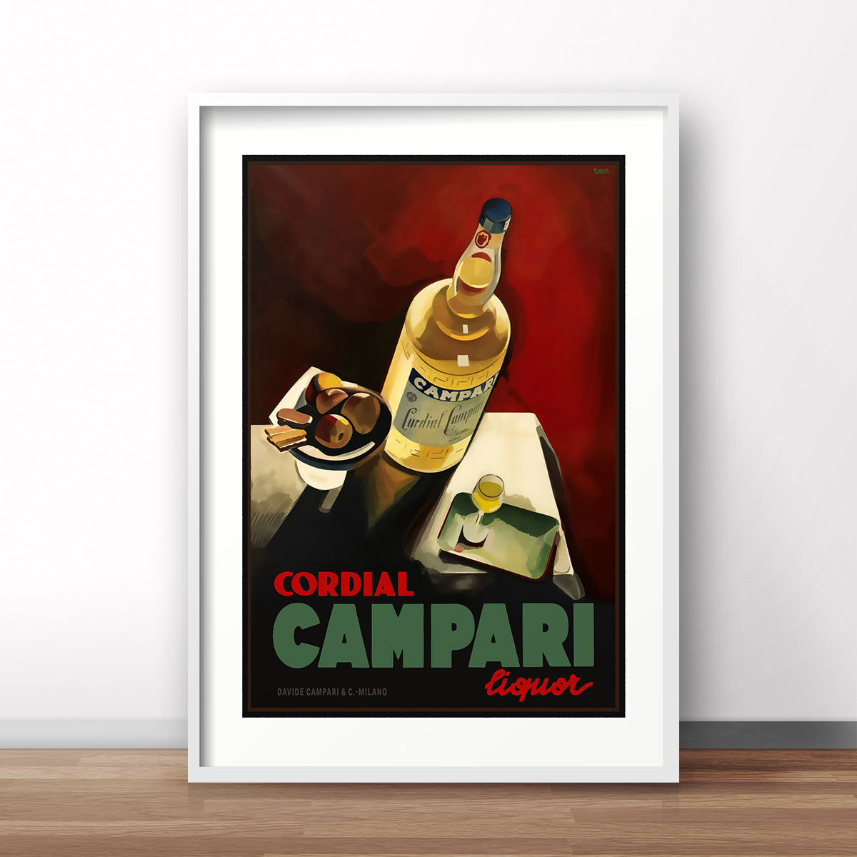 Cordial Campari Italy retro poster print from Places We Luv