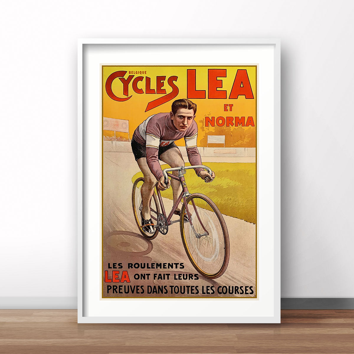Cycles Lea french retro vintage poster print from Places We Luv