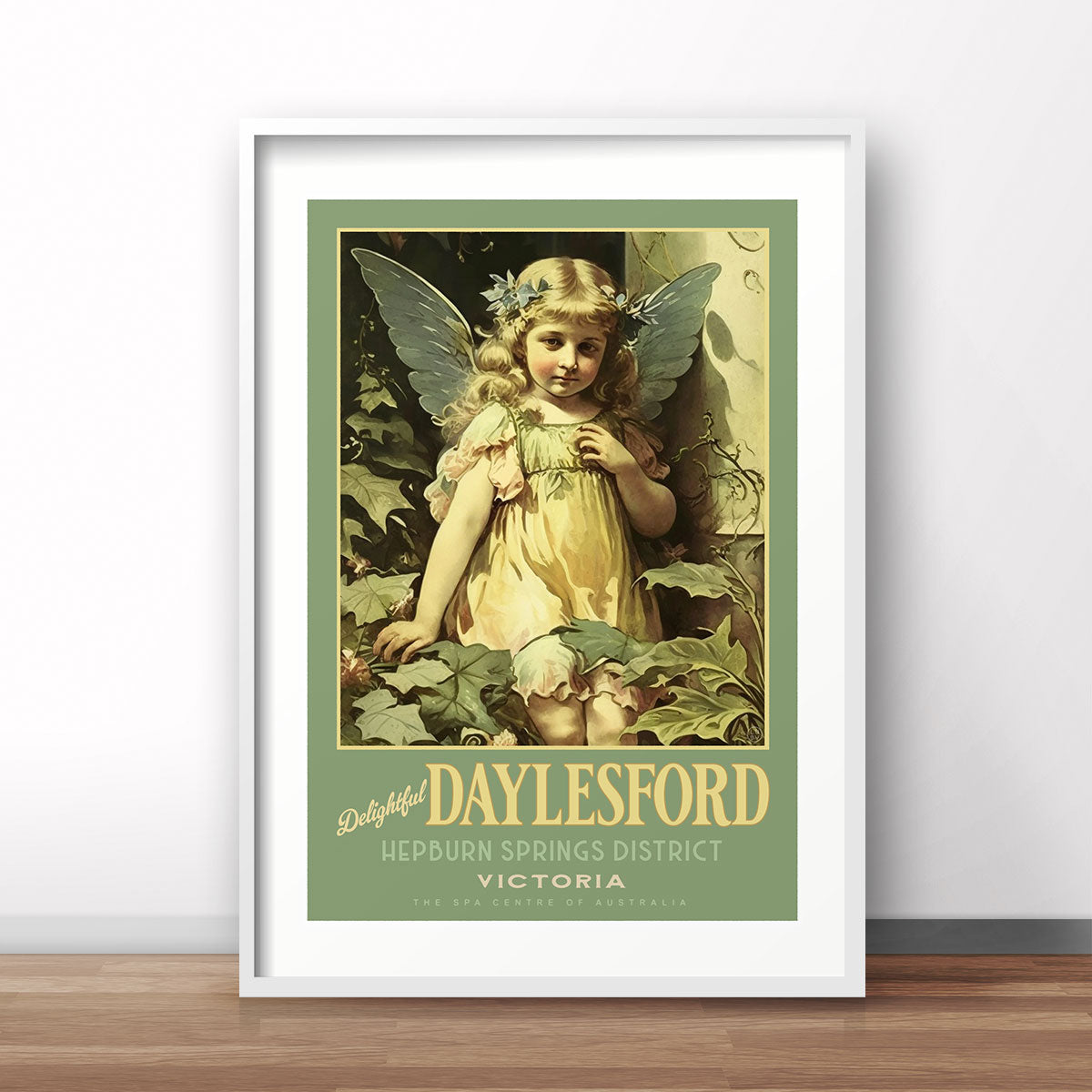 Daylesford Victoria retro vintage poster print from Places We Luv