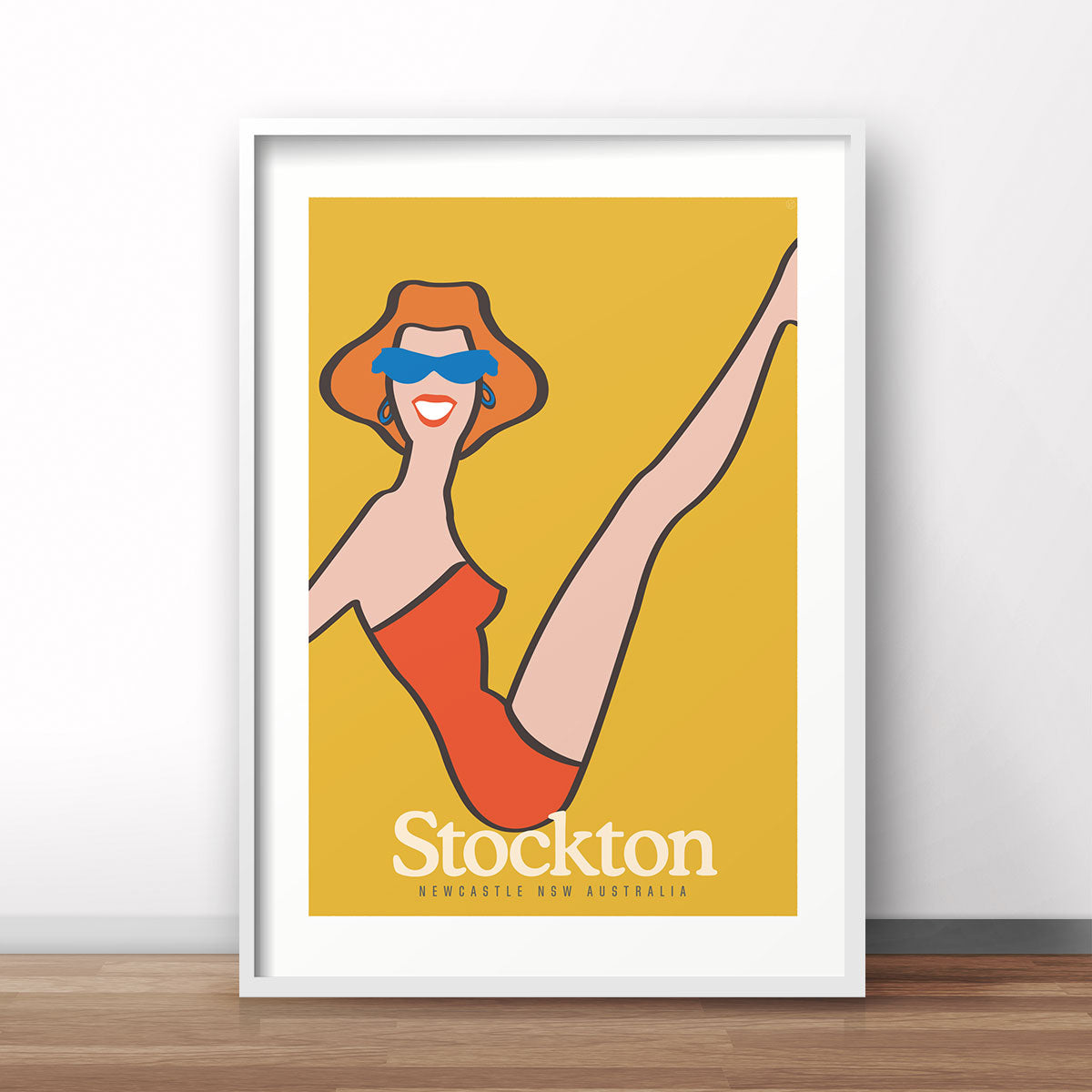Stockton retro vintage poster from Places We Luv