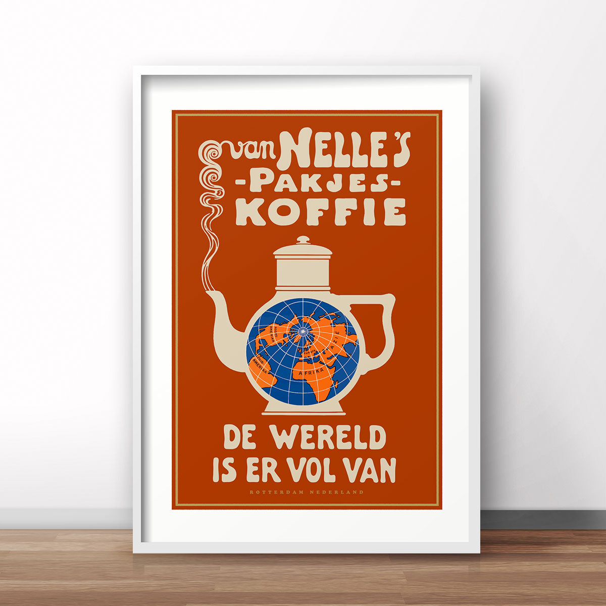 Van Nelles Coffee The Netherlands retro vintage poster print from Places We Luv