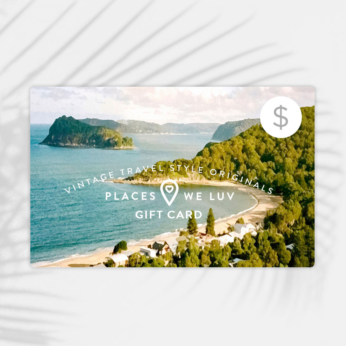 Gift card for retro vintage prints from Places We Luv Australia