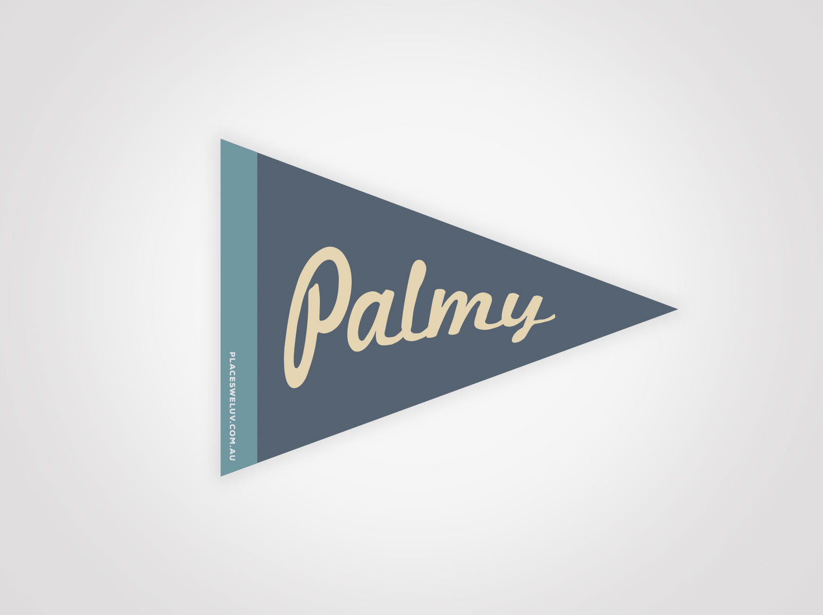 Palm Beach vintage travel style flag decal by places we luv