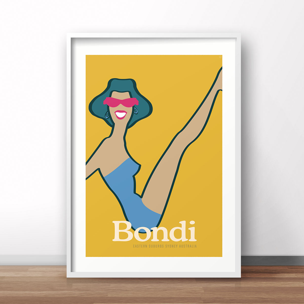 Bondi Sydney vintage retro poster print from Places We Luv