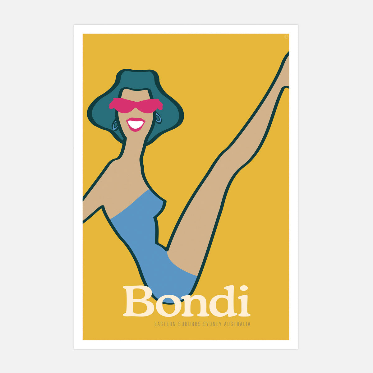 Bondi Sydney vintage retro poster from Places We Luv