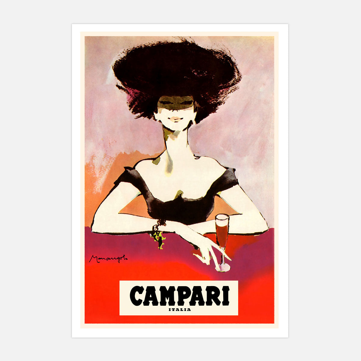 Campari Woman Italy vintage retro print from Places We Luv