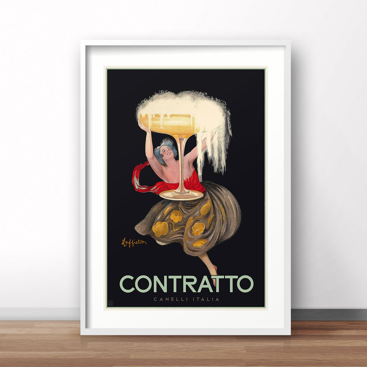 Contratto Italy retro vintage advertising poster - Places We Luv