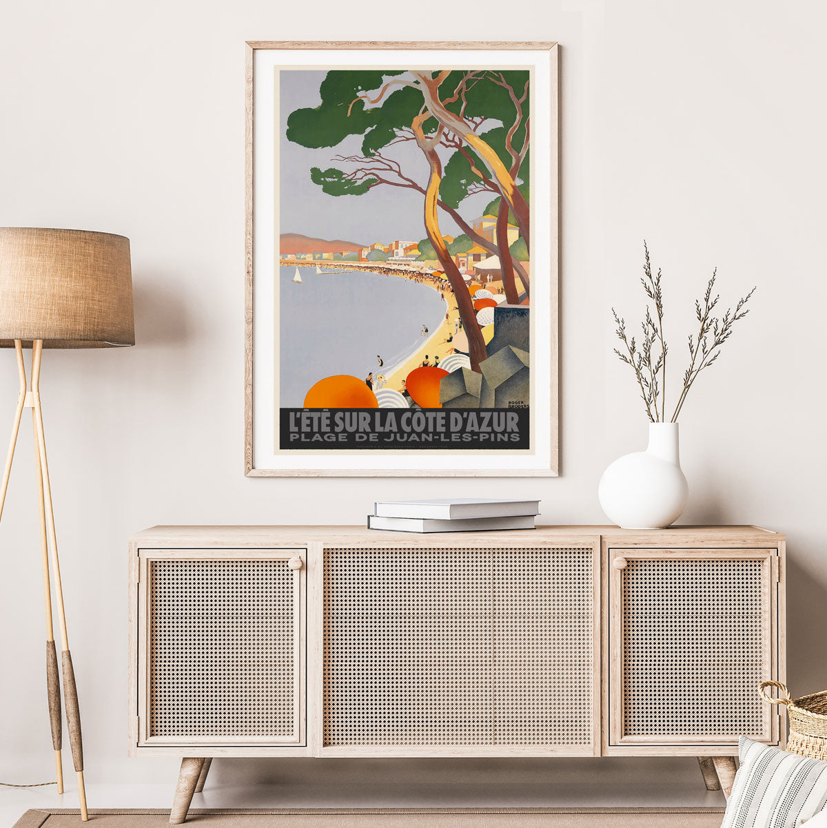 Juan Les Pins France retro vintage travel poster from Places We Luv