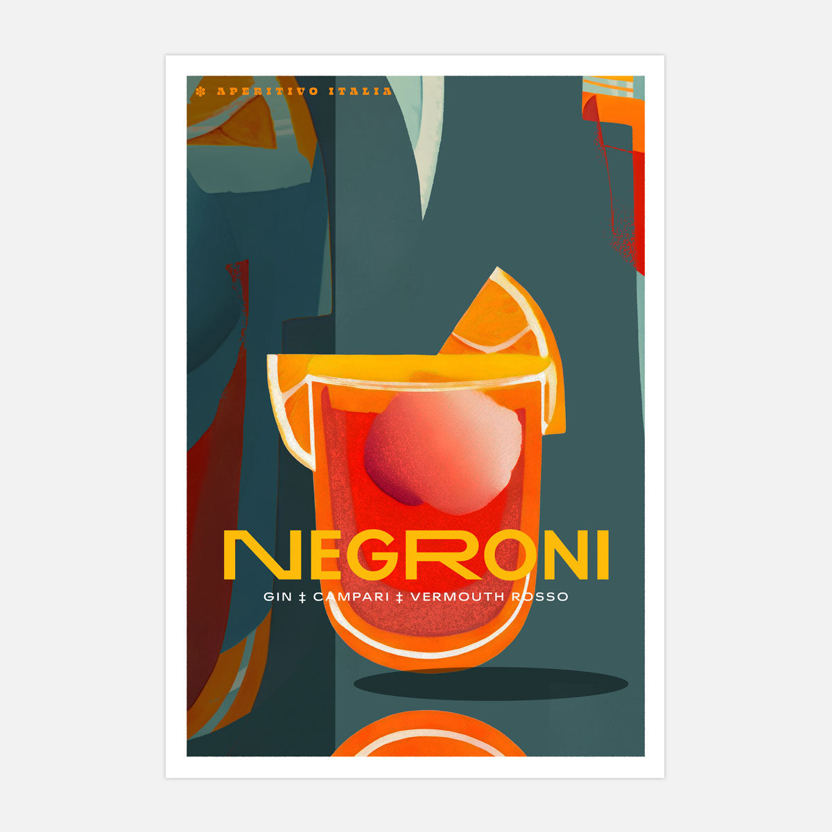 Negroni Italy vintage retro poster from Places We Luv