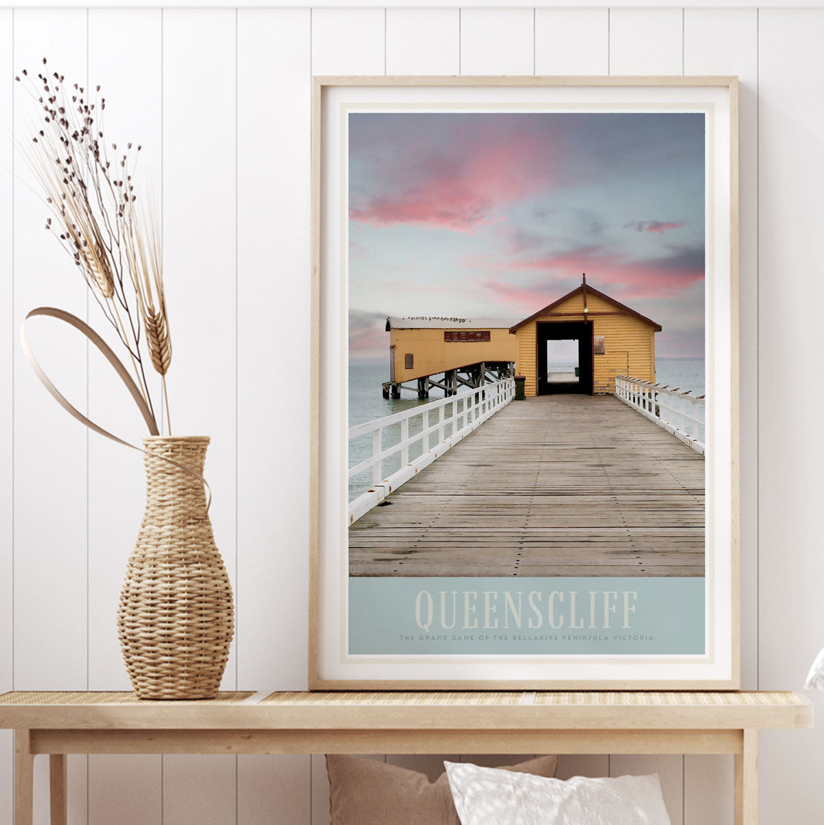Queenscliff Victoria retro vintage travel print from Places We Luv