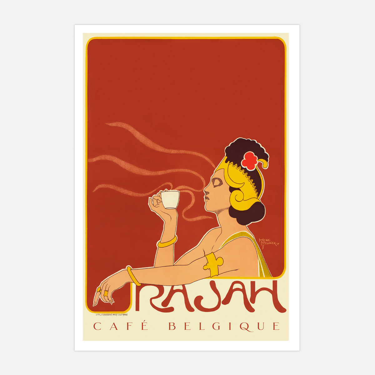 Rajah coffee cafe vintage retro print from Places We Luv