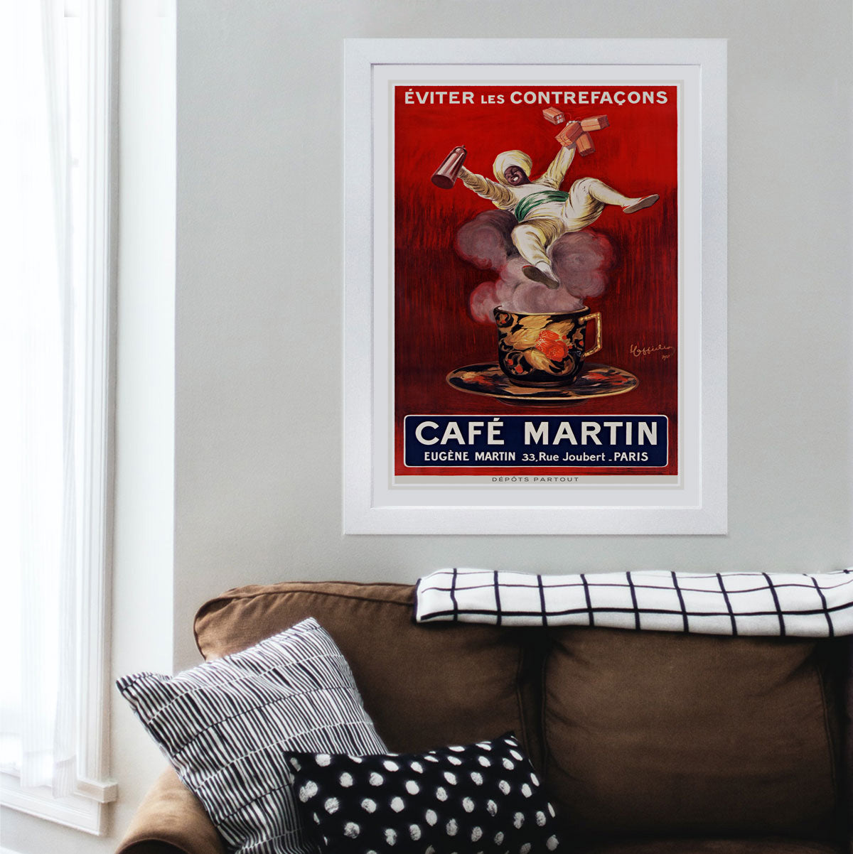 Cafe Martin vintage retro advertising poster from Places We Luv