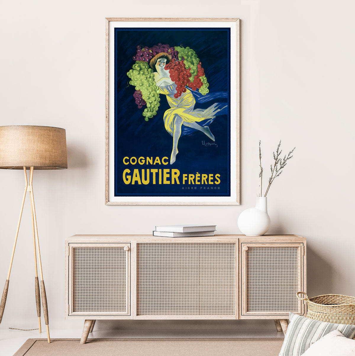 French Cognac retro vintage poster from Places We Luv