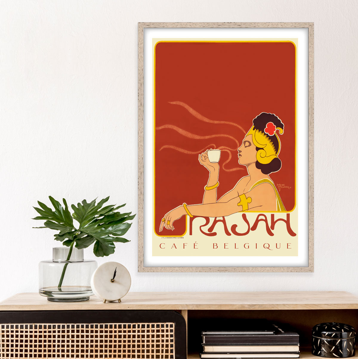 Rajah coffee cafe vintage retro poster from Places We Luv