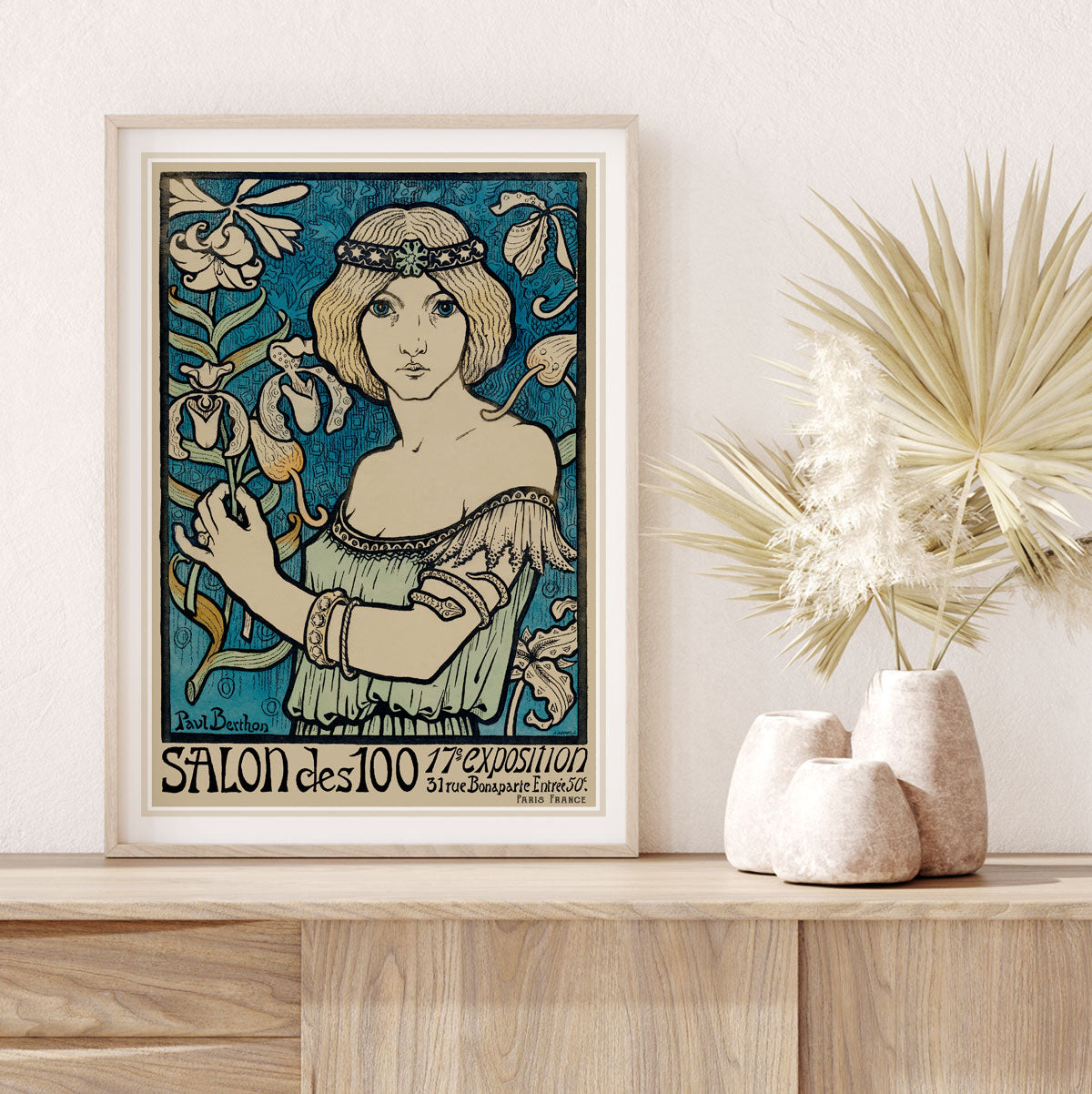 Salon des Cent Paris vintage retro advertising poster print from Places We Luv