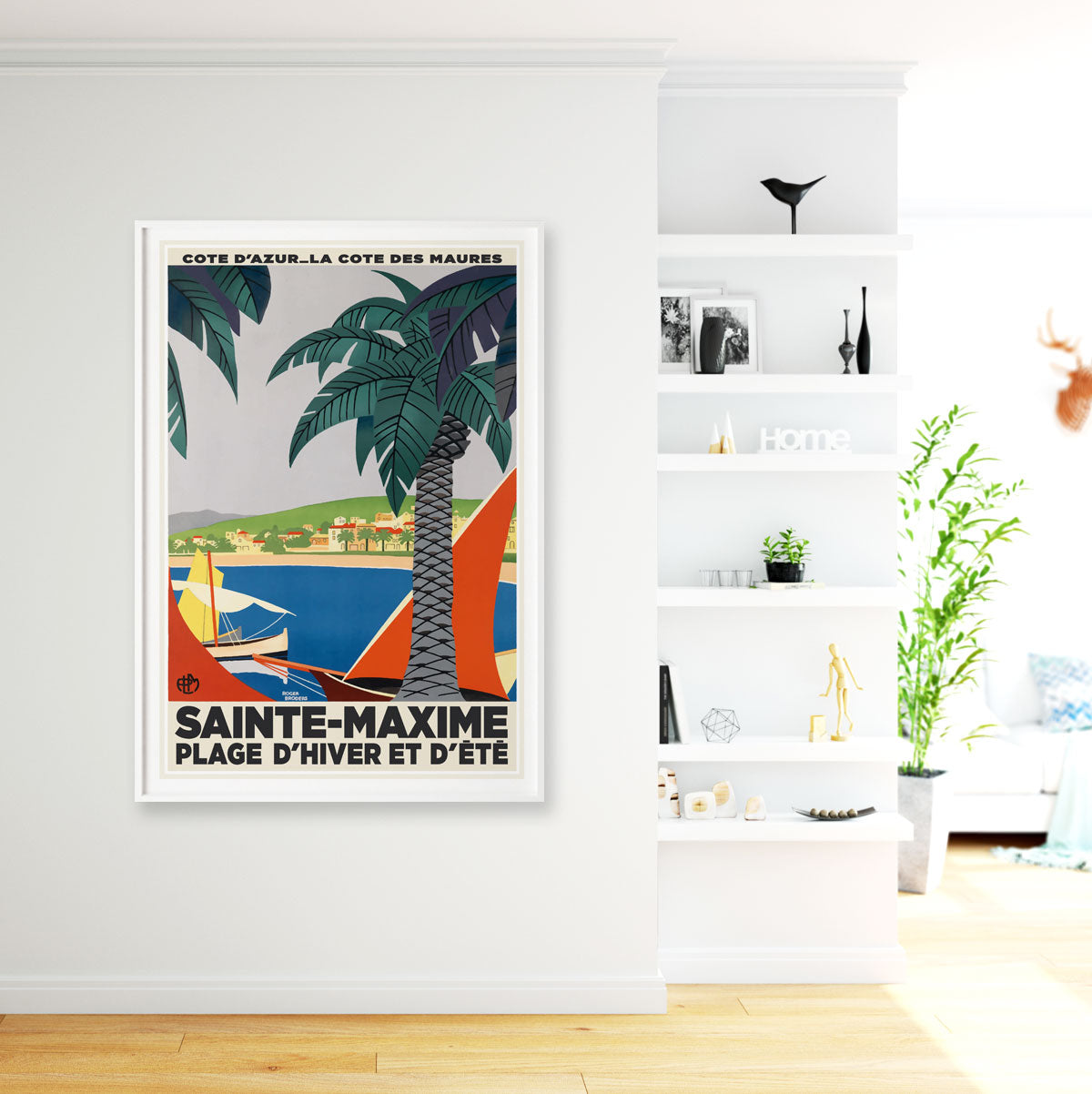 Sainte Maxime retro vintage print from Places We Luv