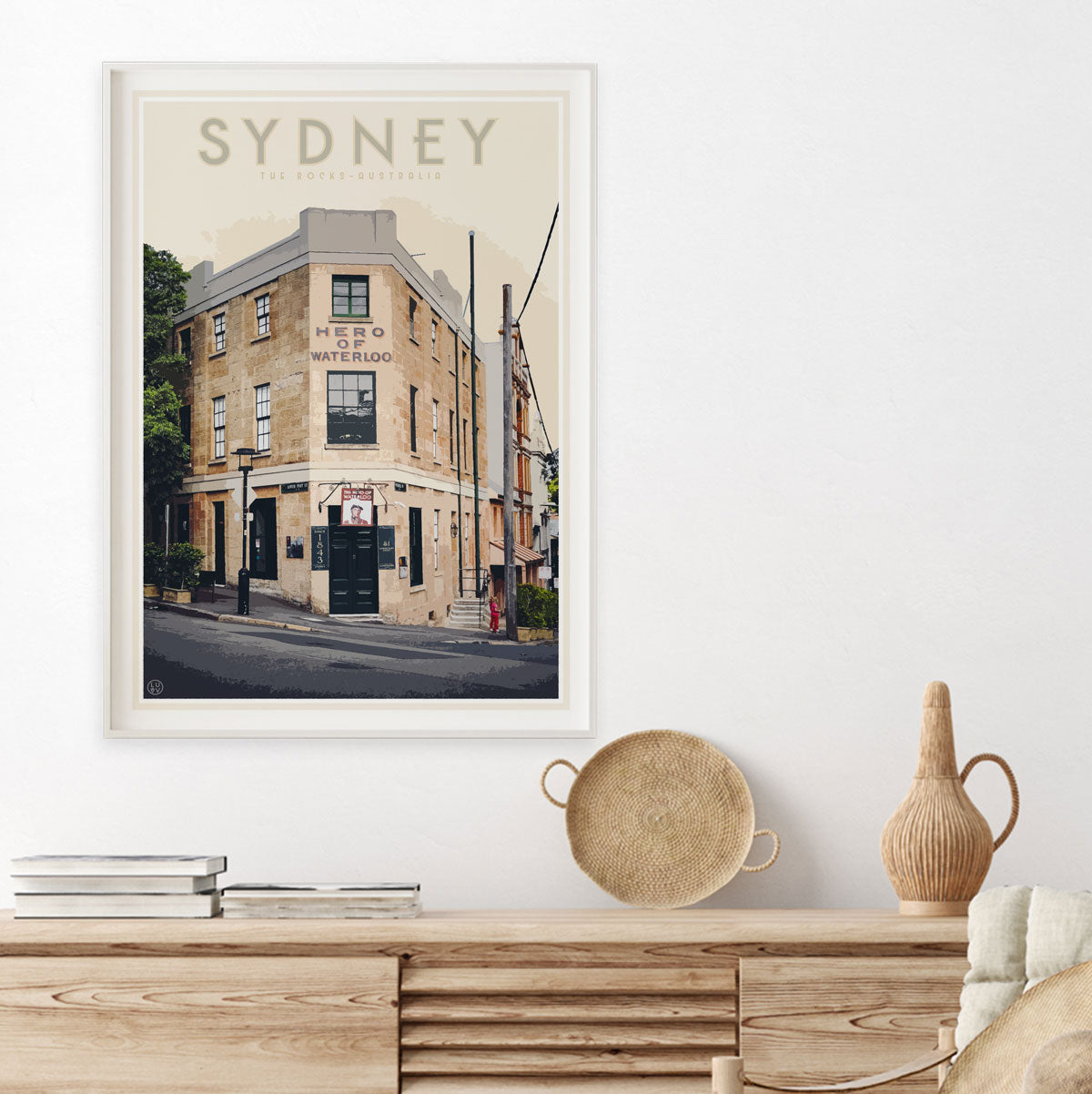 Sydney the rocks vintage retro poster from Places We Luv