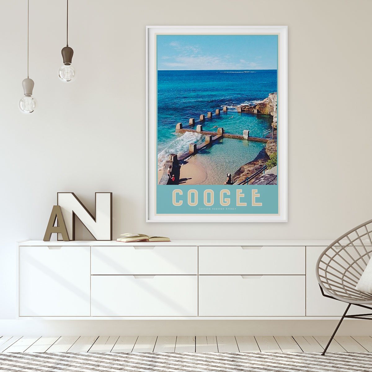 Coogee Ross Jones Pool framed print places we luv