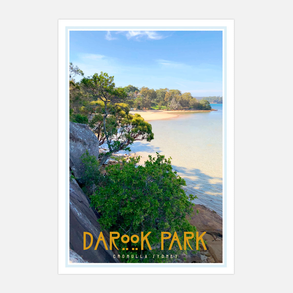 Darook Park Cronulla, vintage style travel print places we luv