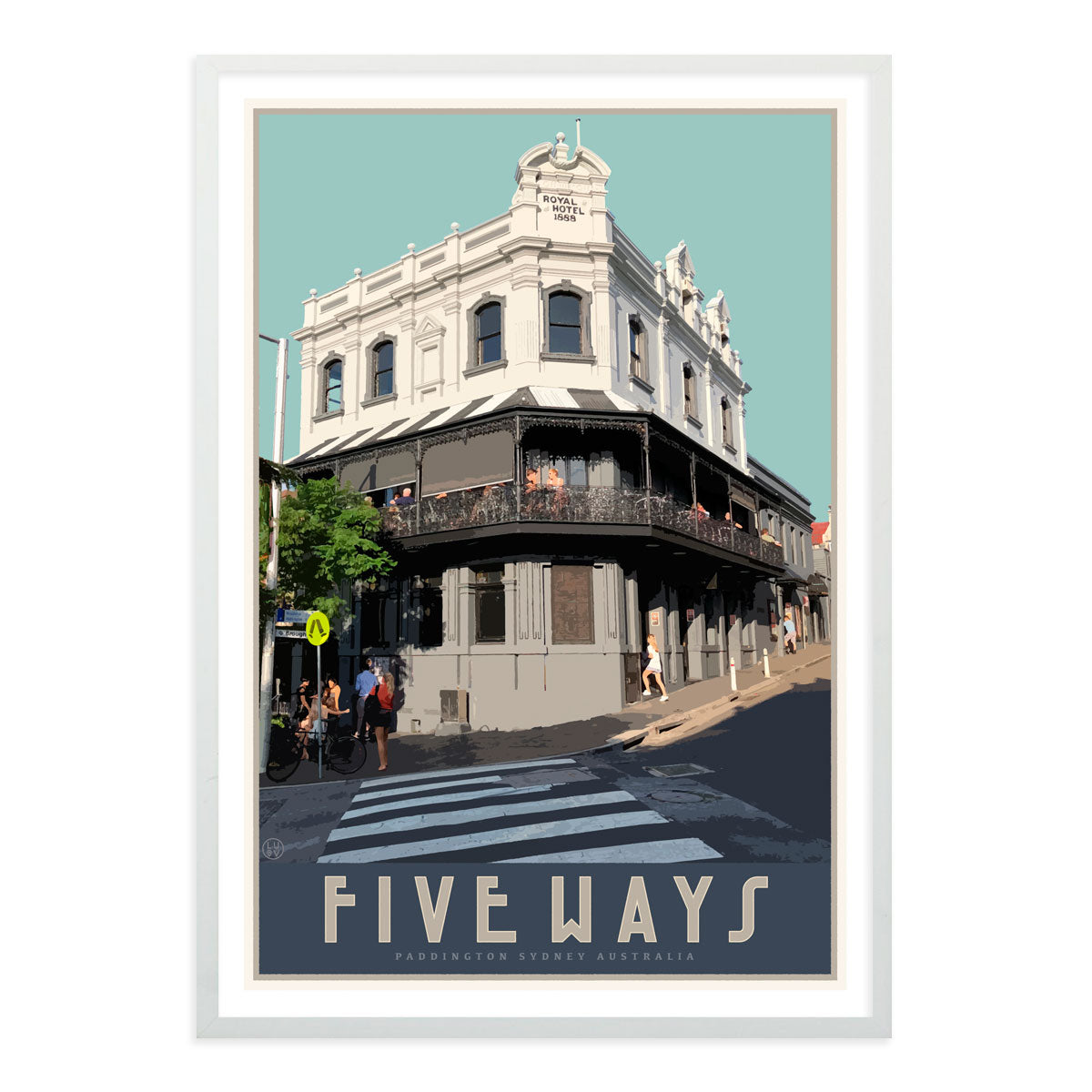 Paddington Five Ways vintage travel style print, vintage posters, Places We Luv