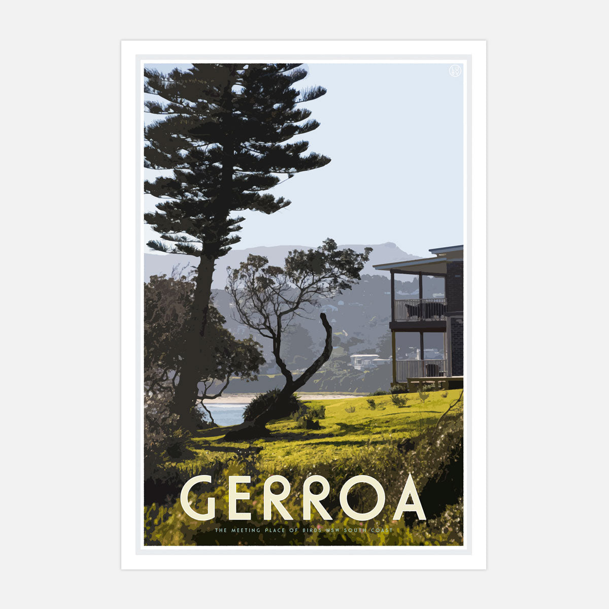 Gerroa print - vintage travel style by Places We Luv