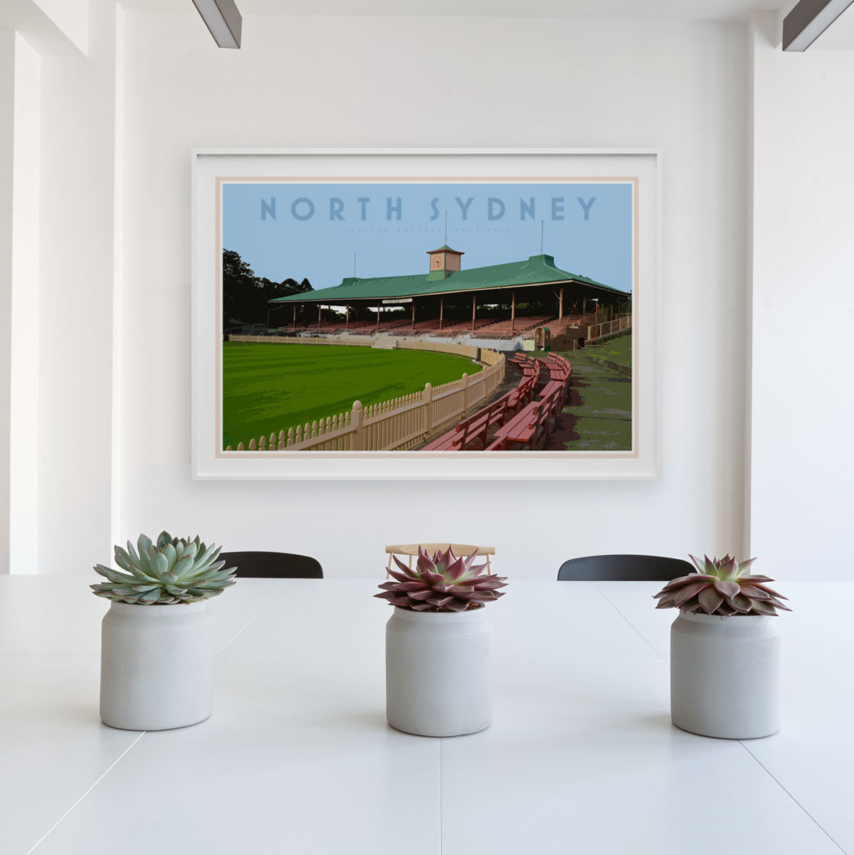 North Sydney vintage travel style poster by places we luv