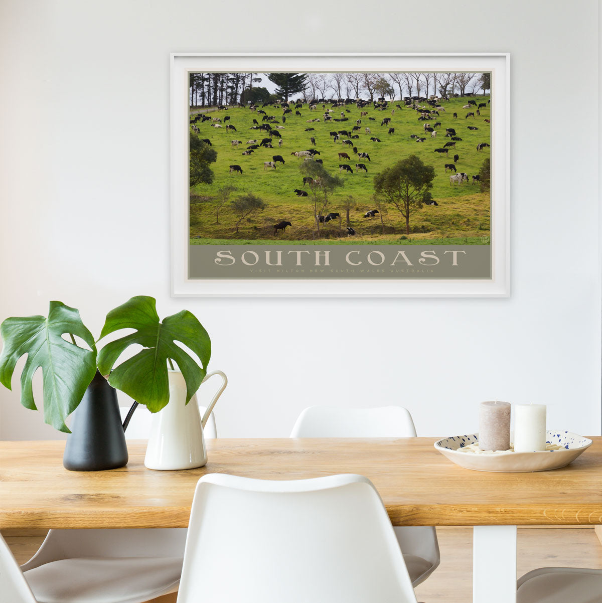 South Coast Diary vintage travel poster by places we luv