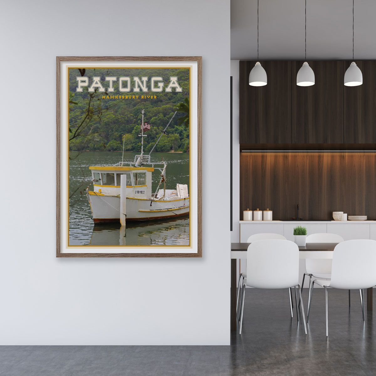 Patonga Sydney vintage travel style print by places we luv