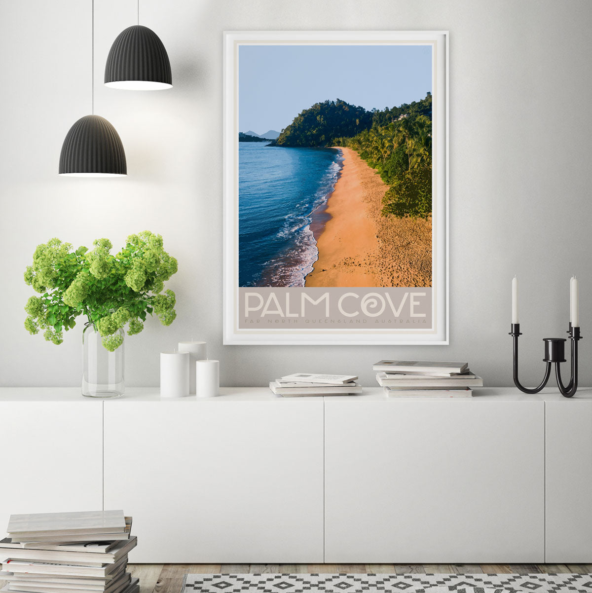 Palm Cove QLD vintage travel poster by Places We Luv