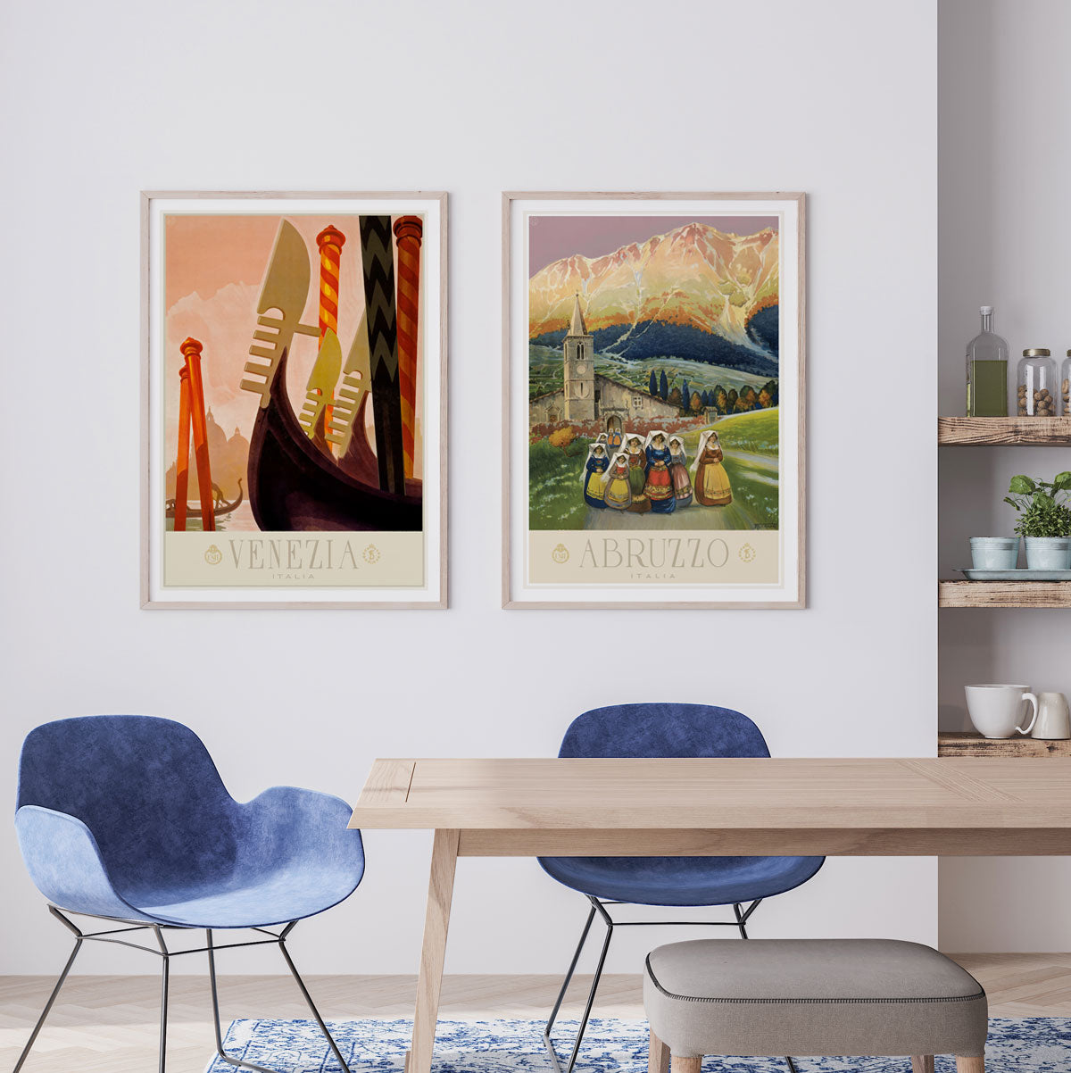 Abruzzo Italy retro vintage poster from Places We Luv