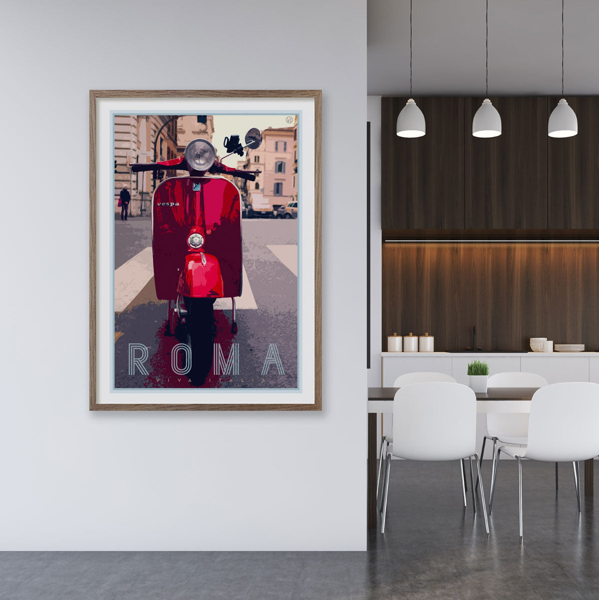 Rome retro vintage travel poster from Places We Luv