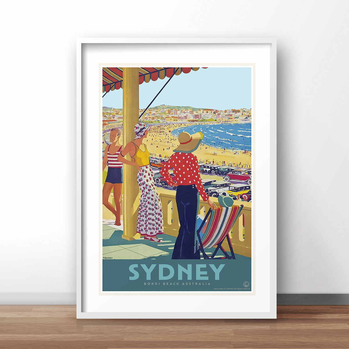 Sydney Australia vintage advertising poster print from PLaces We Luv