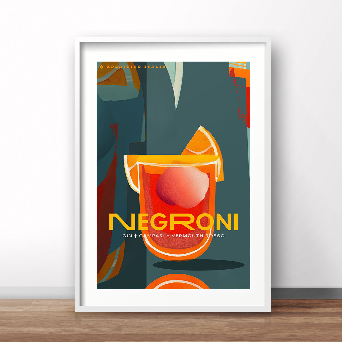 Negroni Italy vintage retro poster print from Places We Luv