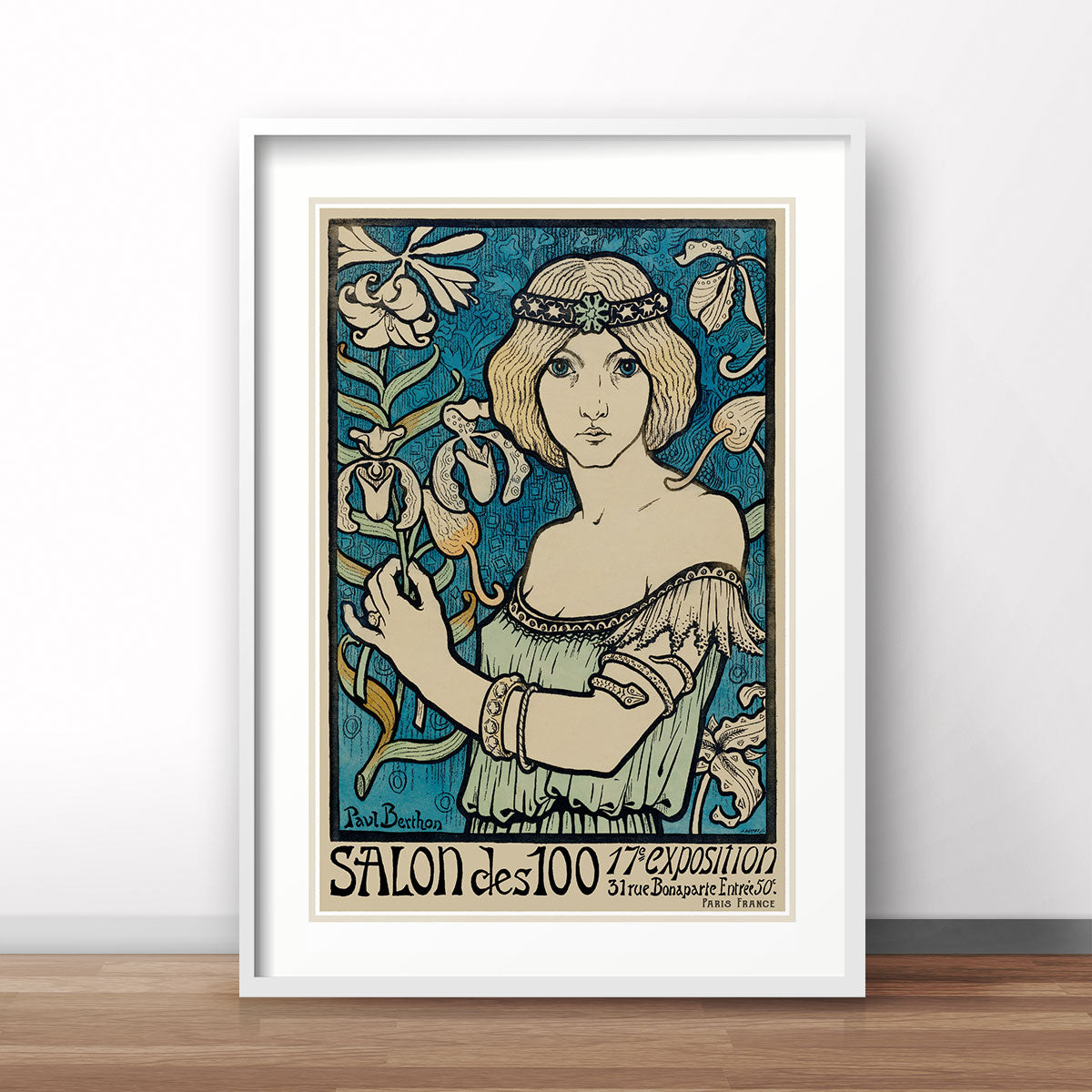 Salon des Cent Paris vintage retro advertising poster from Places We Luv