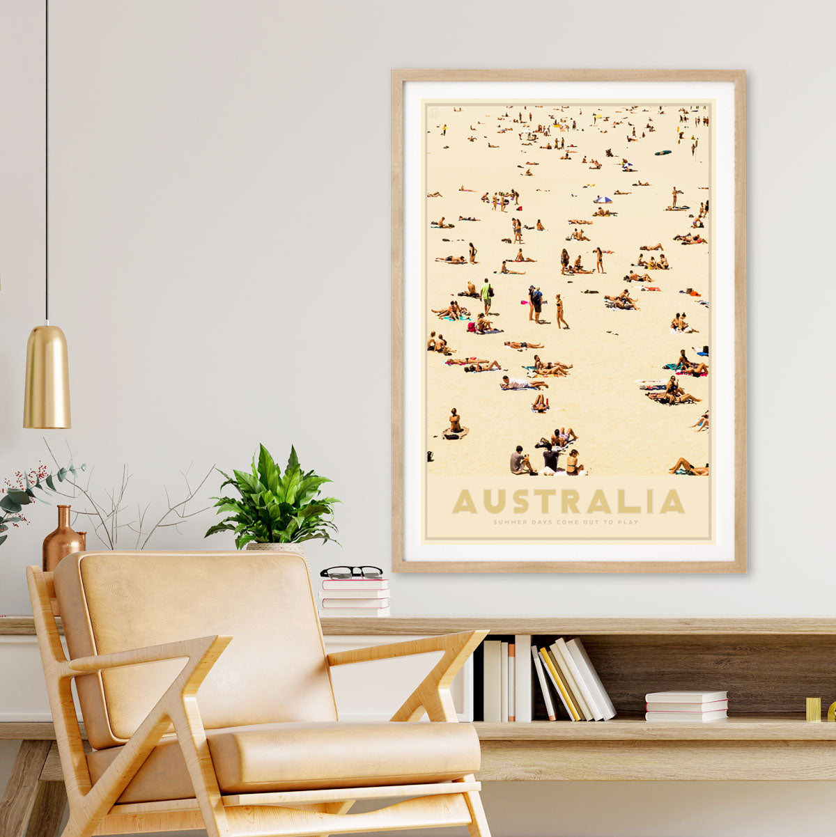 Australia Beach retro vintage print from Places We Luv
