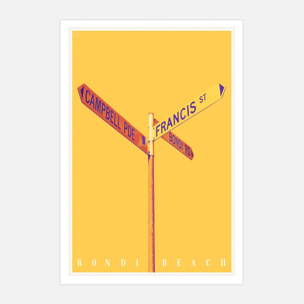 Bondi Road Sydney retro vintage print from Places We Luv print