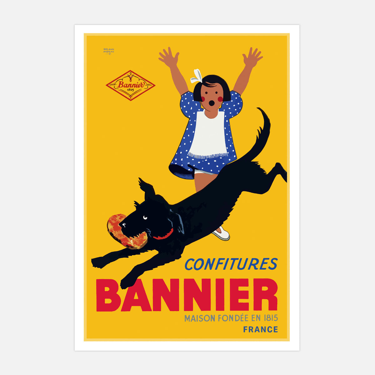 Bannier France retro vintage advertising print from Places We Luv