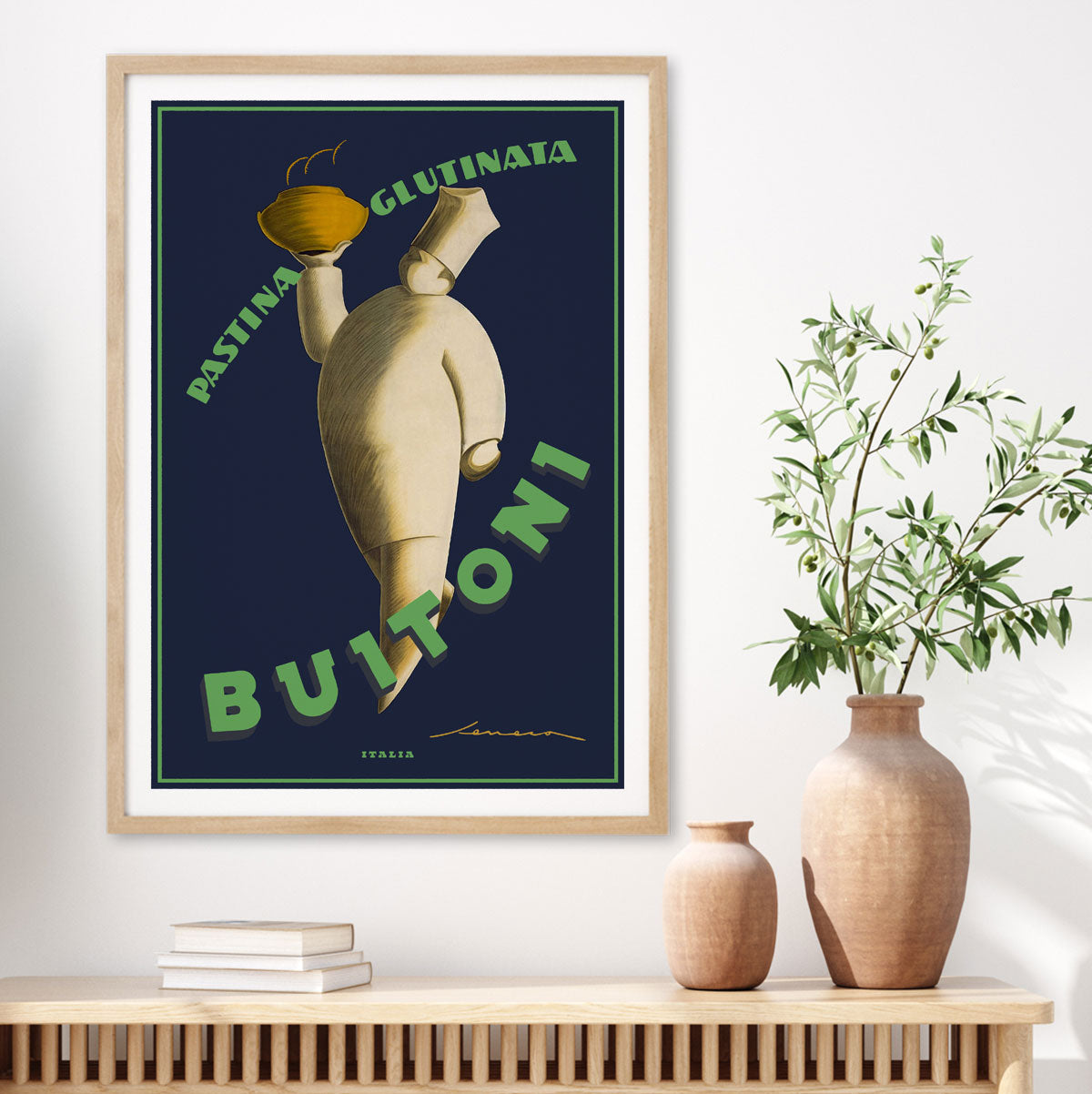 Buitoni Italy retro vintage advertising poster from Places We Luv