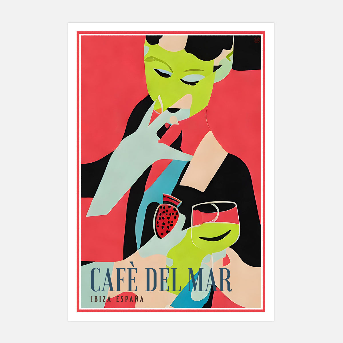 Cafe Del Mar Ibiza retro vintage print from Places We Luv